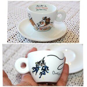 Tutto Fellini illy Caffe New York 1993 Espresso Cup/Plate Richard Ginori Italy